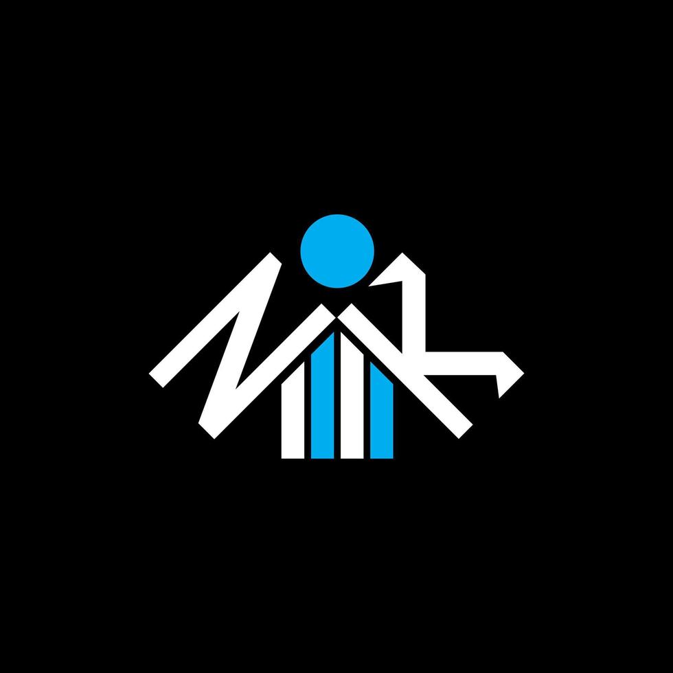 Diseño creativo del logotipo de la letra nk con gráfico vectorial, logotipo simple y moderno de nk. vector