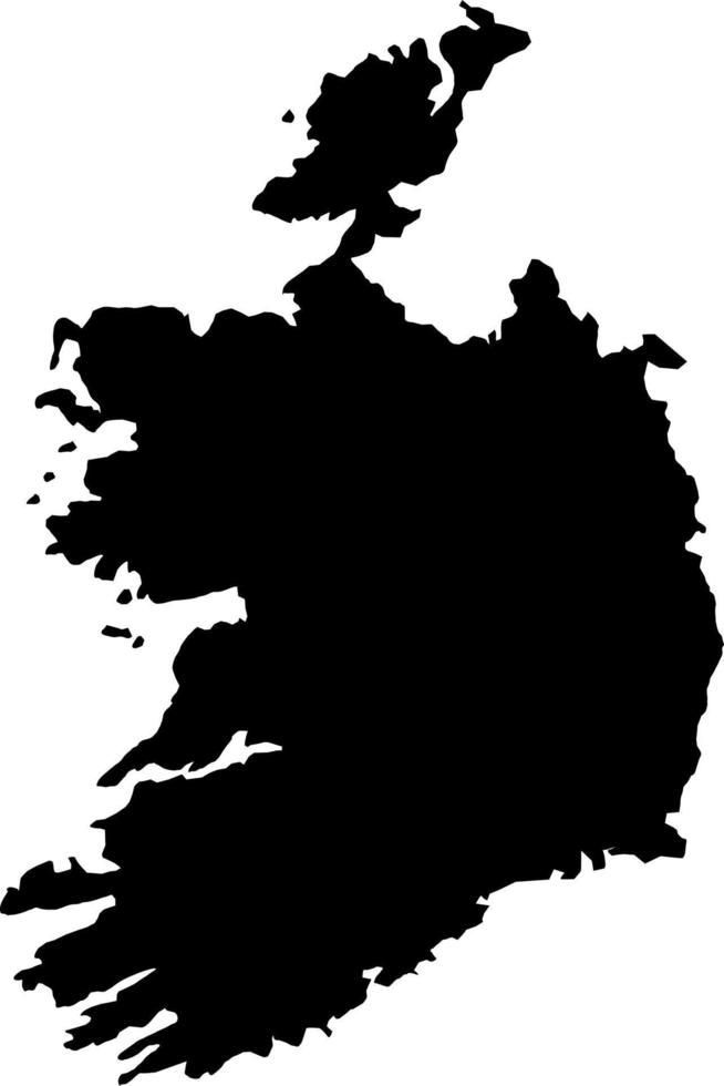 Europa Irlanda mapa vector mapa.mano dibujado minimalismo estilo.