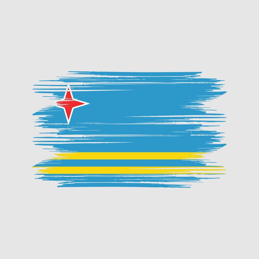 aruba bandera diseño gratis vector