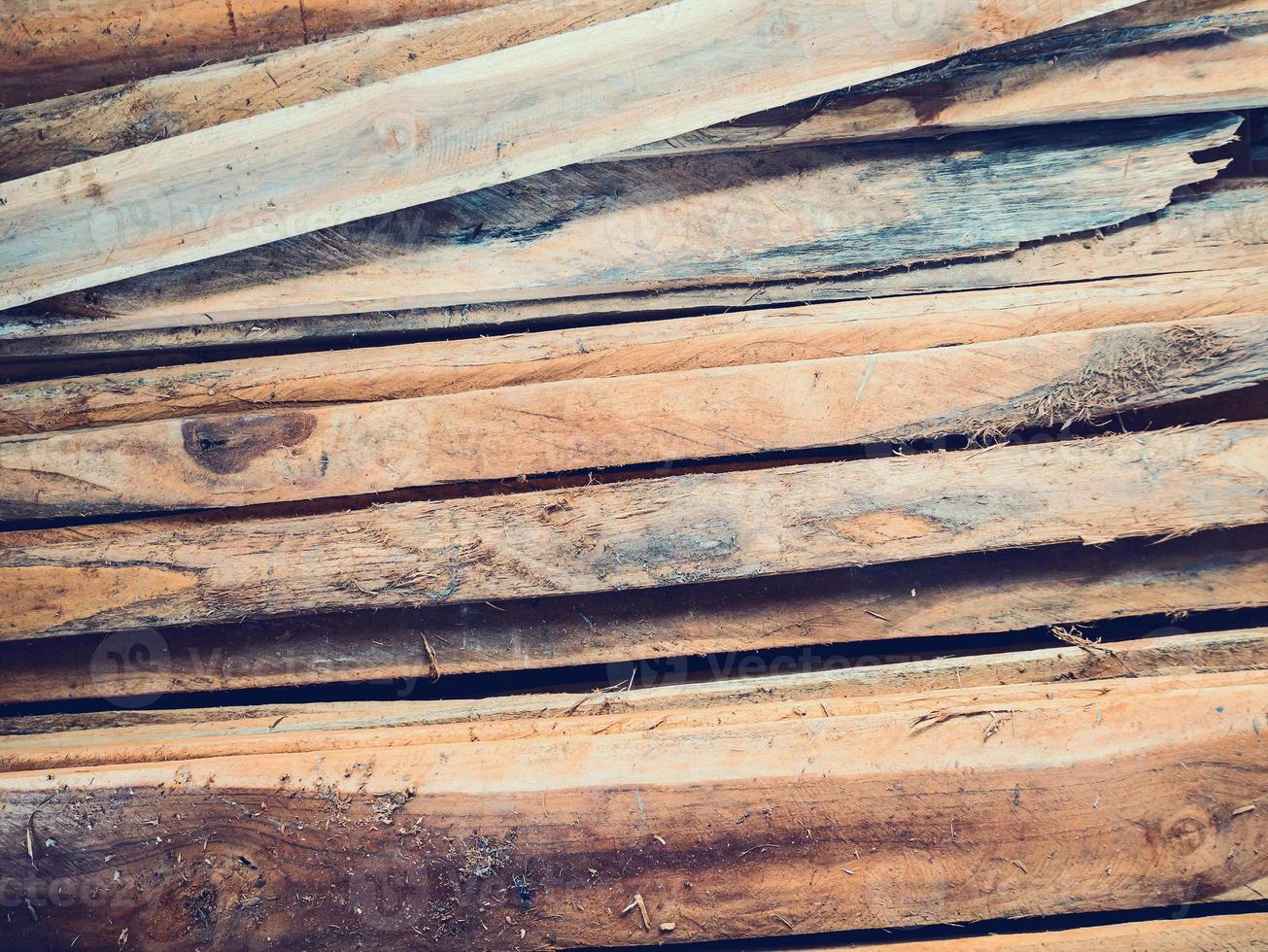 Stack of wood plank photo