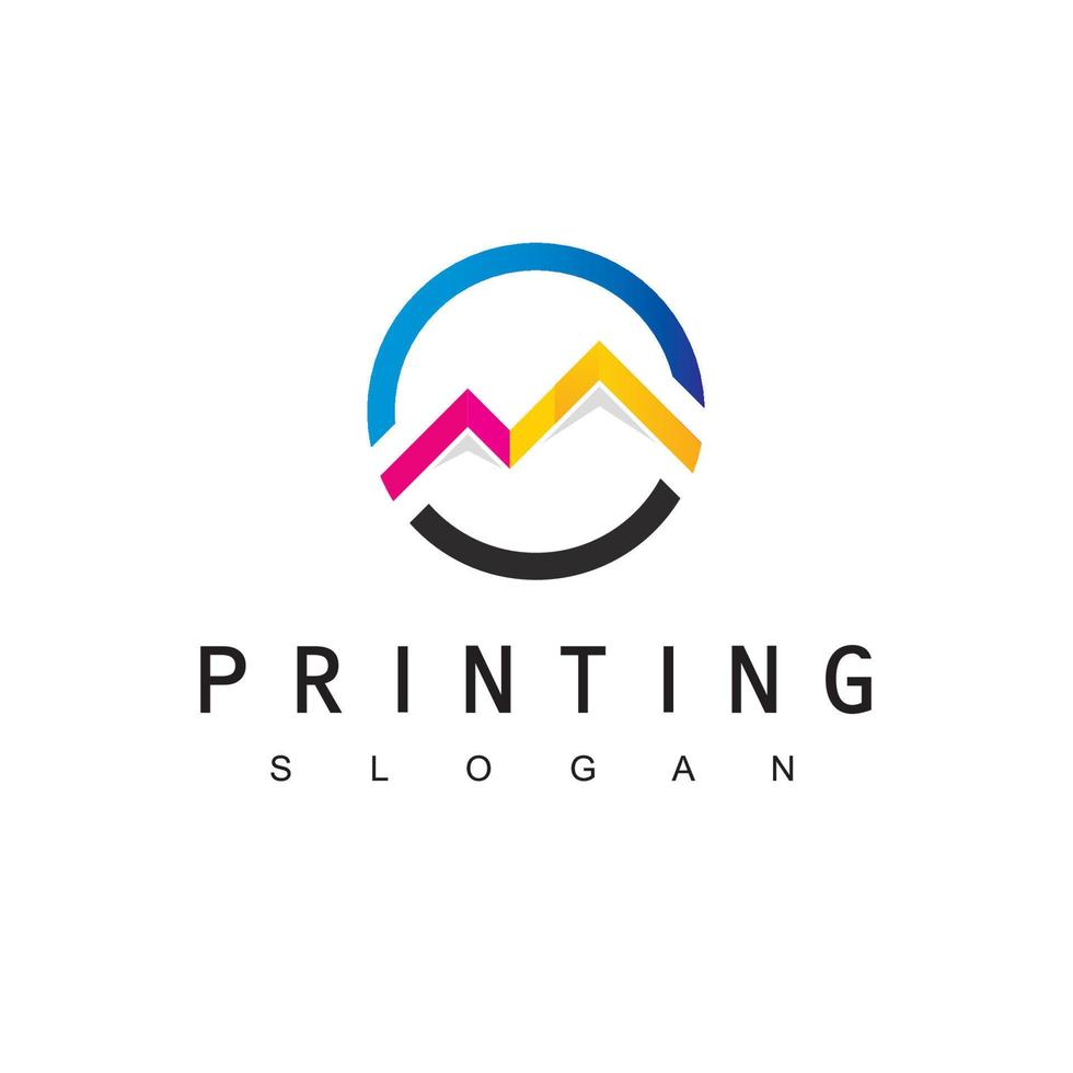 Print House Logo Template Using Colorful House Icon vector