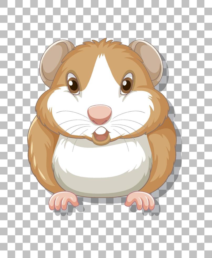 Hamster in cartoon style vector