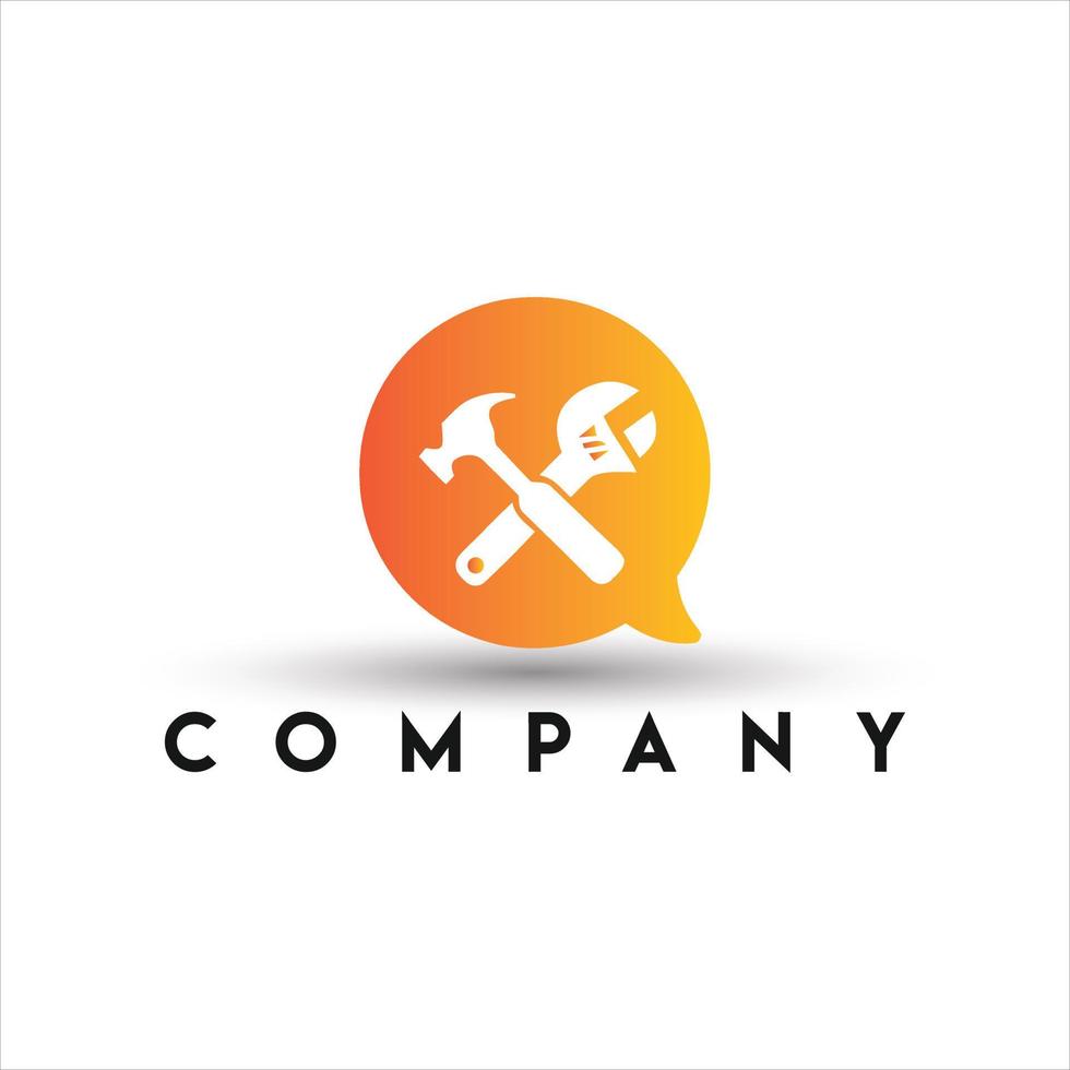 DIY Talk Logo. Repair Tools Logo vector