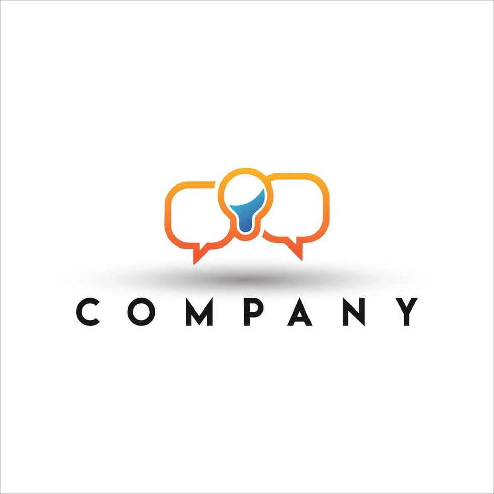 Talk Idea Logo. Conversation Logo vector