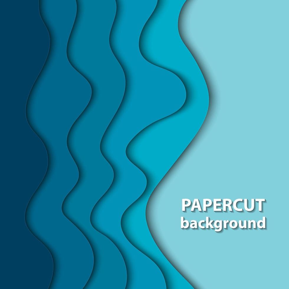 Background with deep blue and white color paper cut shapes. 3D abstract paper art style, design layout for business presentations, flyers, posters, prints, decoration, cards, brochure cover. vector