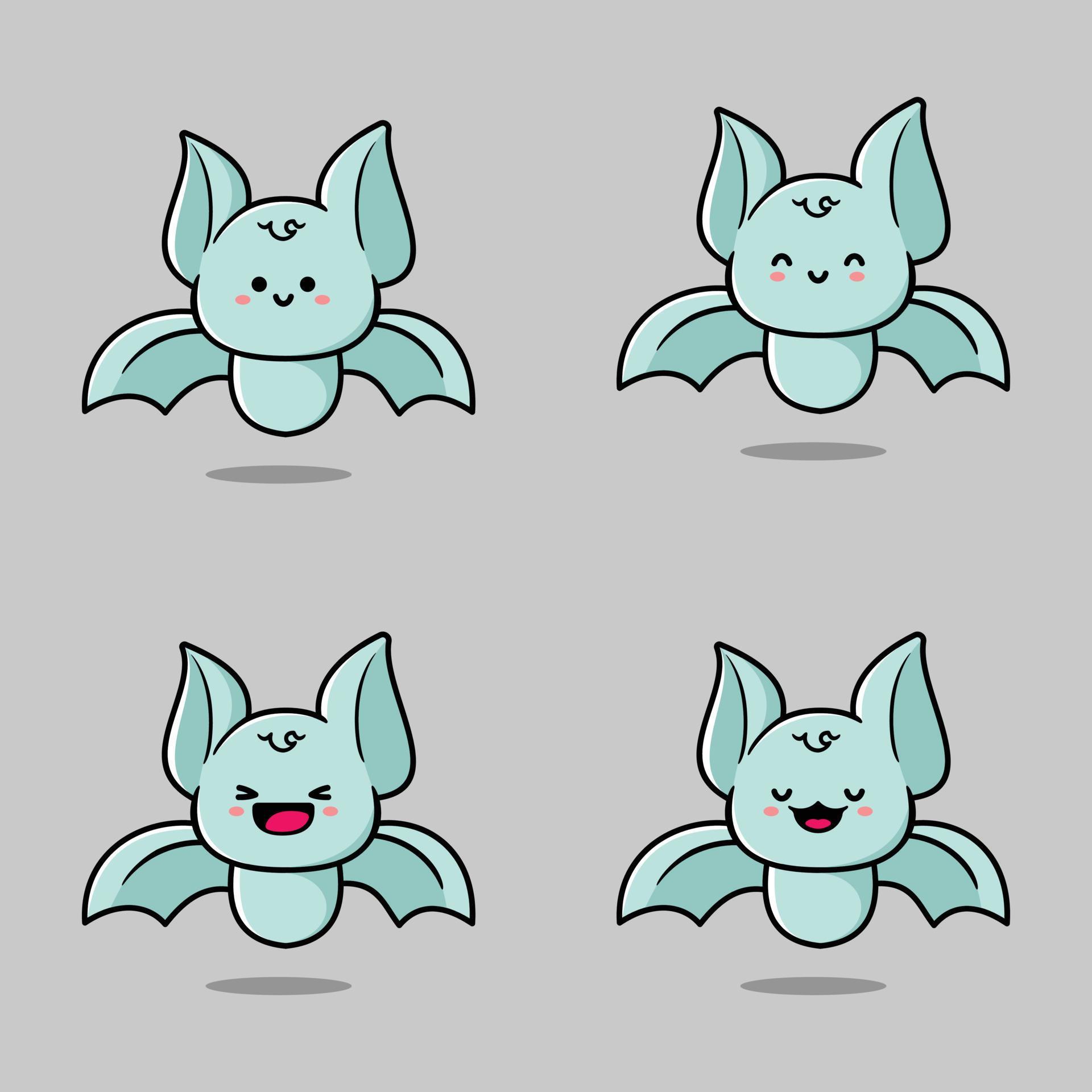 vector illustration of cute bat emoji 19863889 Vector Art at Vecteezy