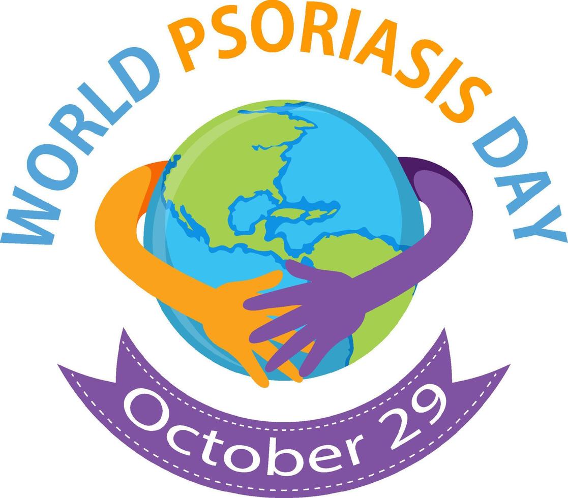 World Psoriasis Day Banner Design vector