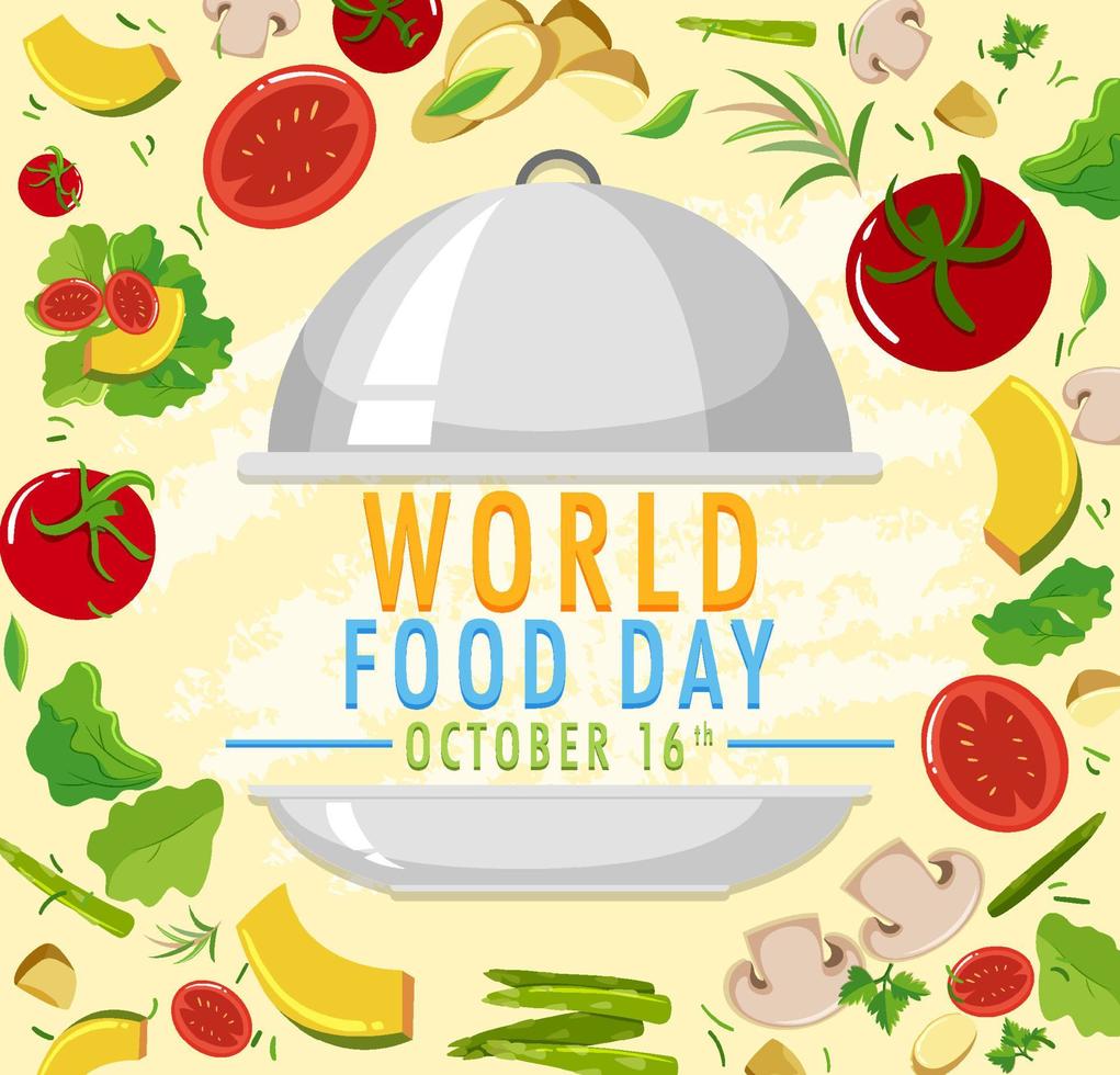 World Food Day Banner Design vector