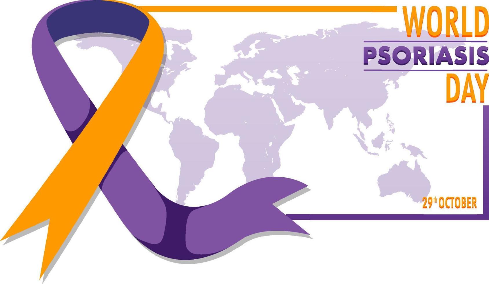 World Psoriasis Day Banner Design vector