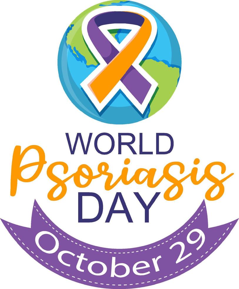 World Psoriasis Day Banner Design vector