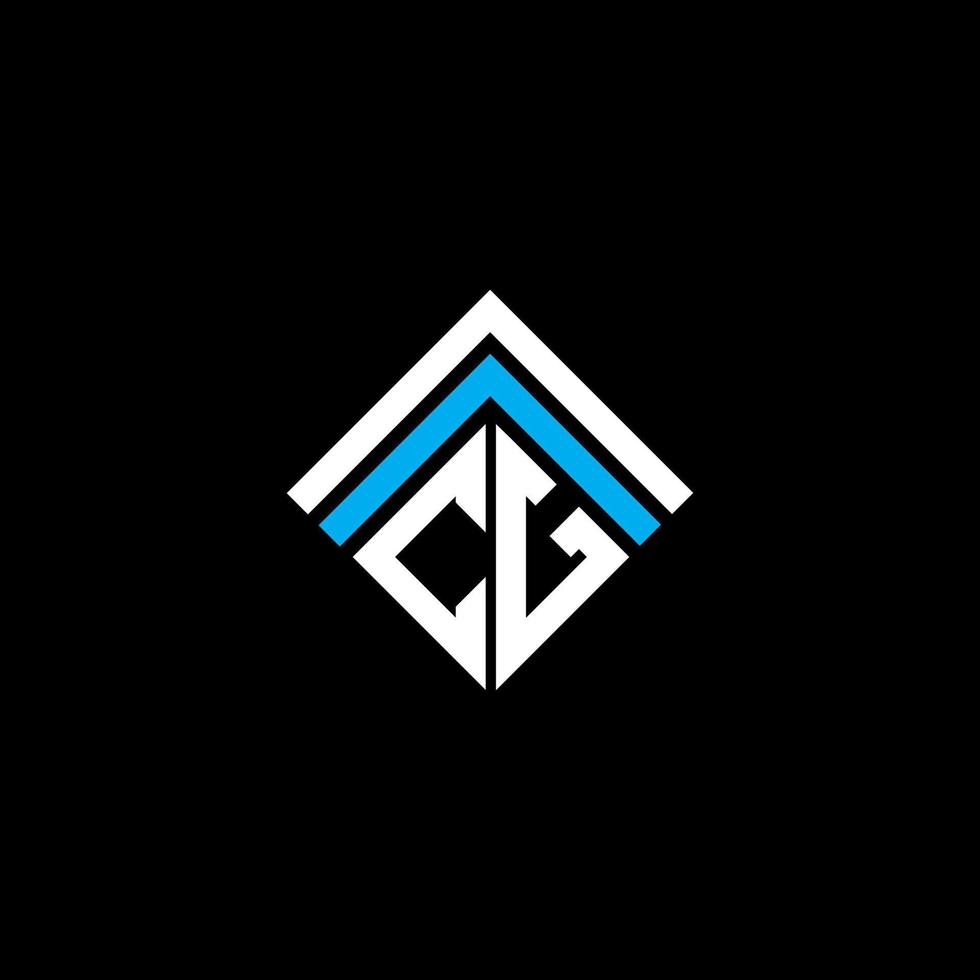 CG letter logo creative design with vector graphic, CG simple and modern logo.