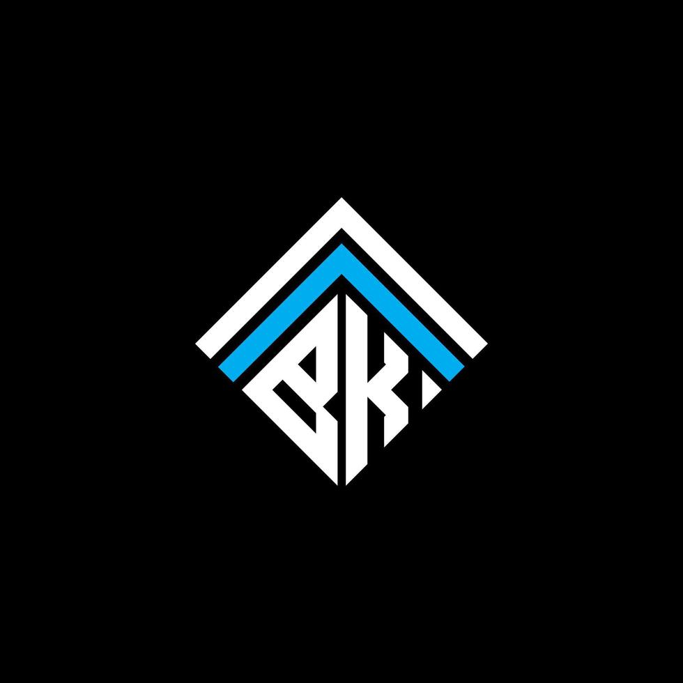 Diseño creativo del logotipo de la letra bk con gráfico vectorial, logotipo bk simple y moderno. vector