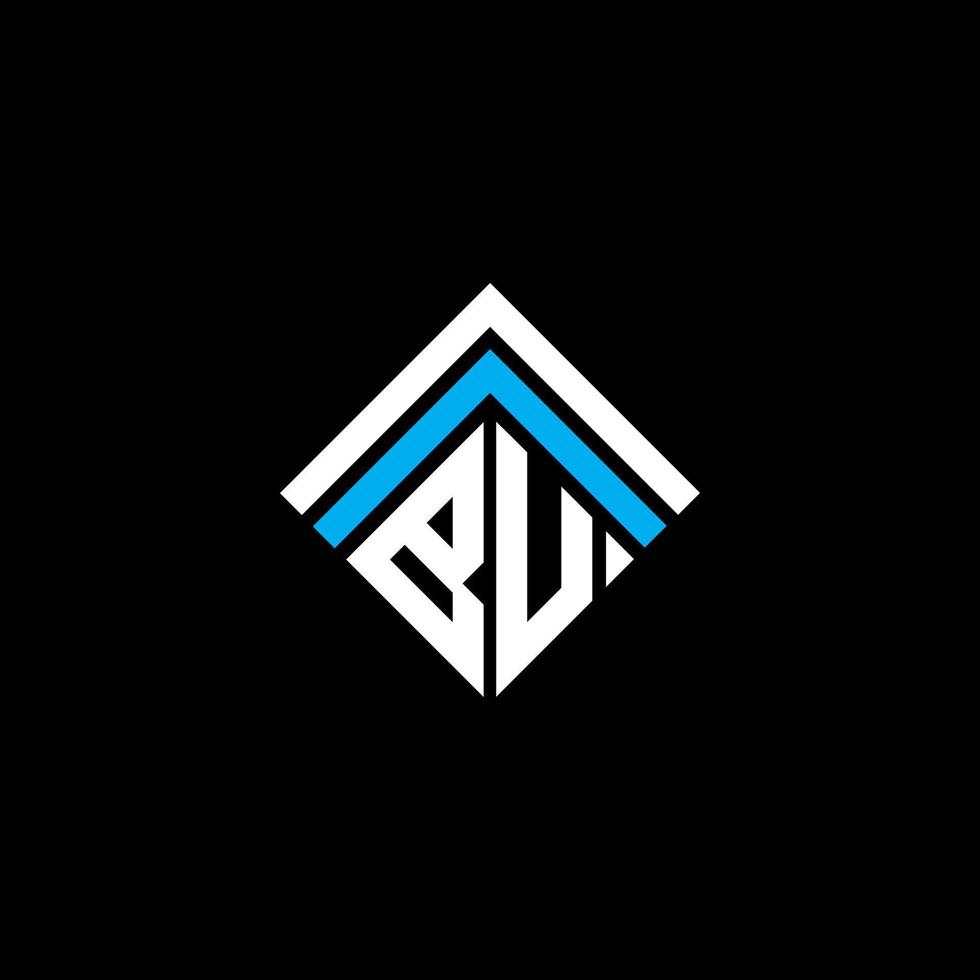 BU letter logo creative design with vector graphic, BU simple and modern logo.
