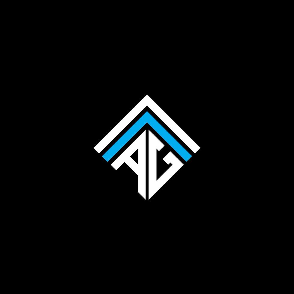 AG letter logo creative design with vector graphic, AG simple and modern logo.
