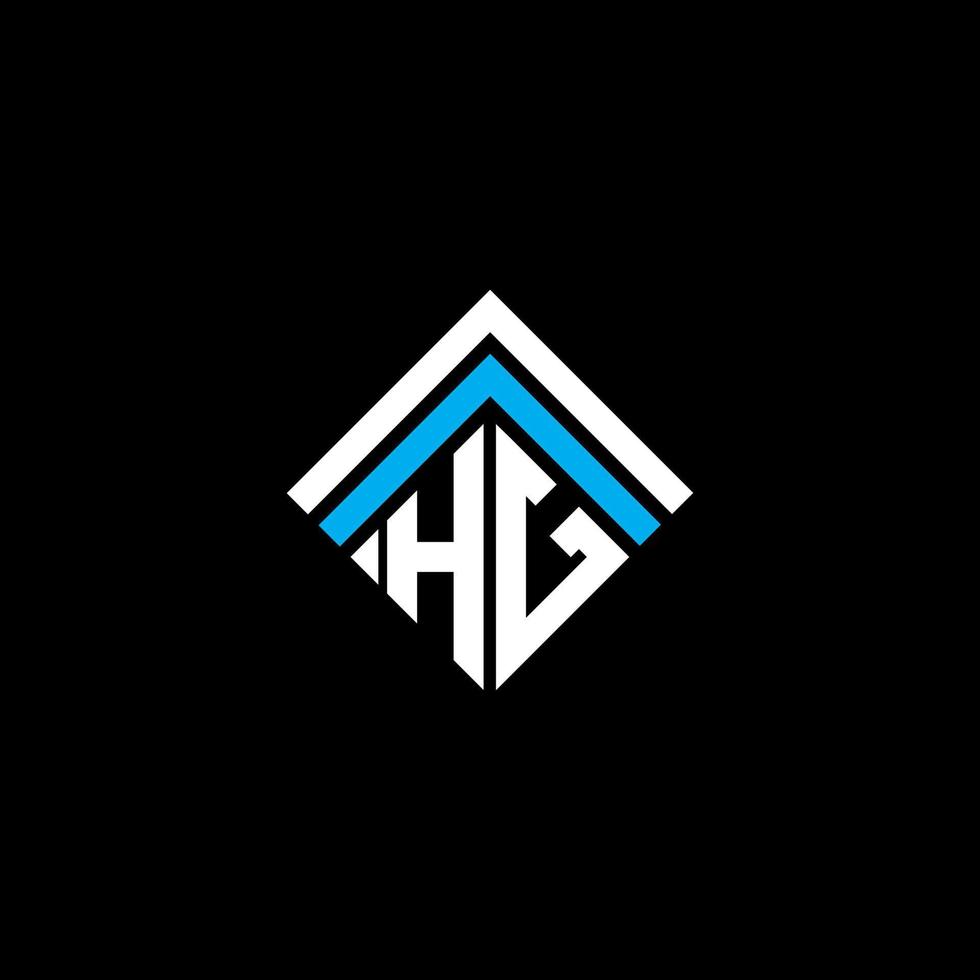 diseño creativo del logotipo de la letra hg con gráfico vectorial, logotipo simple y moderno de hg. vector