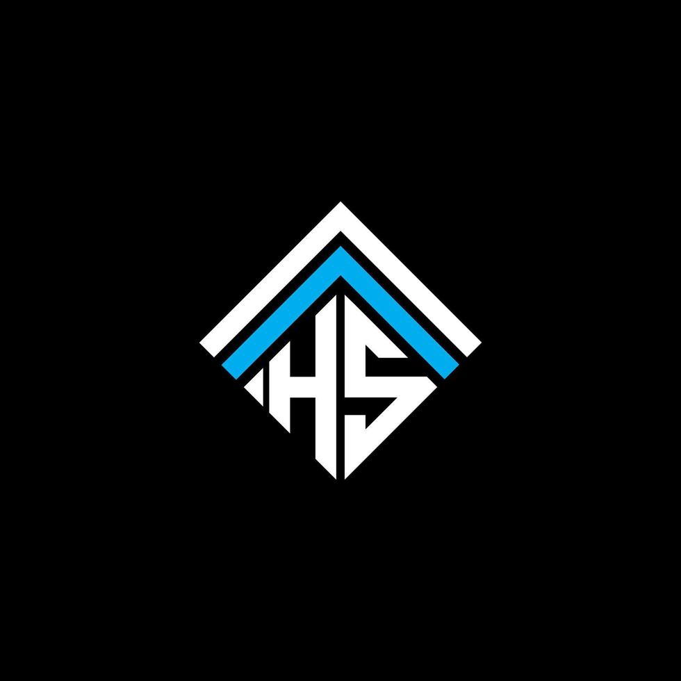 HS letter logo creative design with vector graphic, HS simple and modern logo.