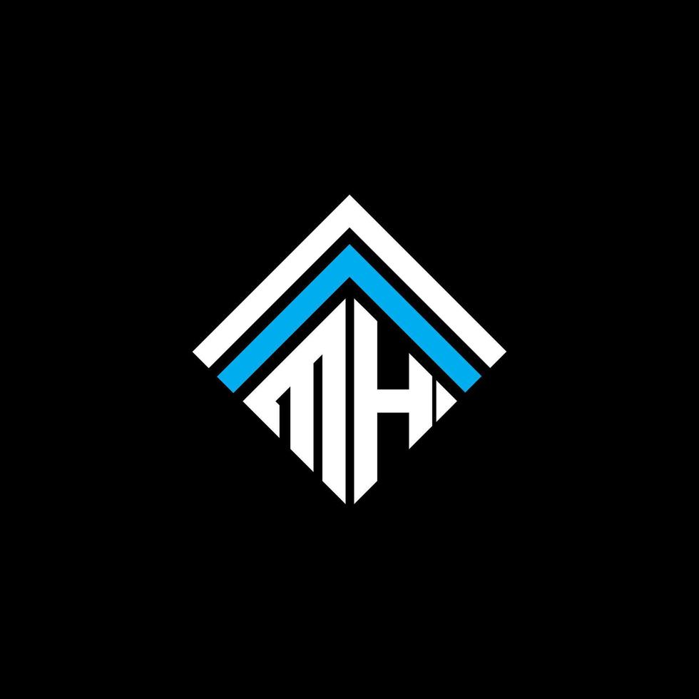 MH letter logo creative design with vector graphic, MH simple and modern logo.