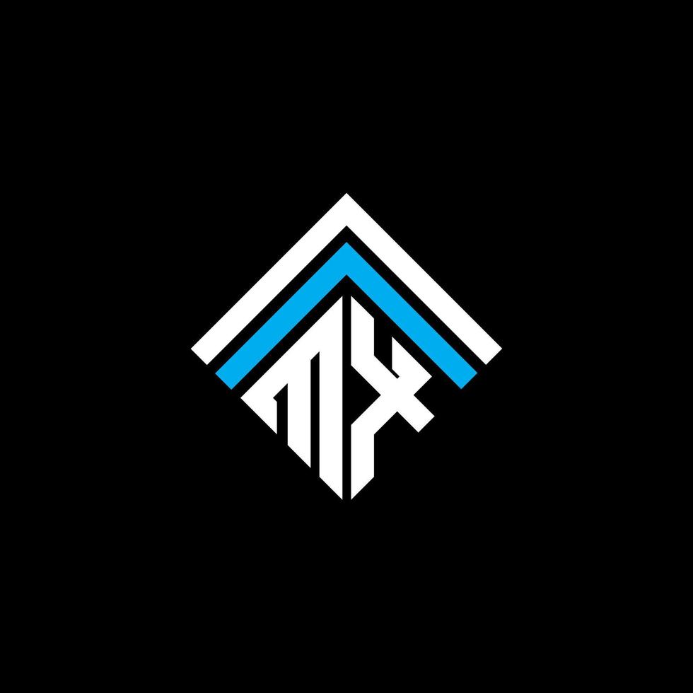 Diseño creativo del logotipo de la letra mx con gráfico vectorial, logotipo simple y moderno de mx. vector