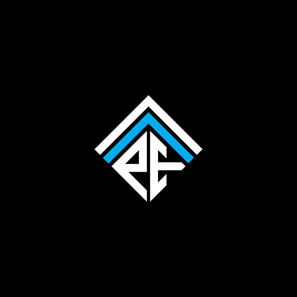 PE letter logo creative design with vector graphic, PE simple and modern logo.