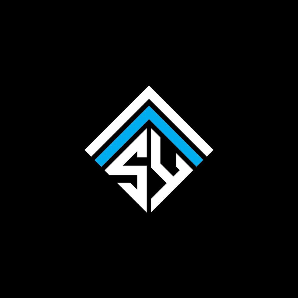 SY letter logo creative design with vector graphic, SY simple and modern logo.