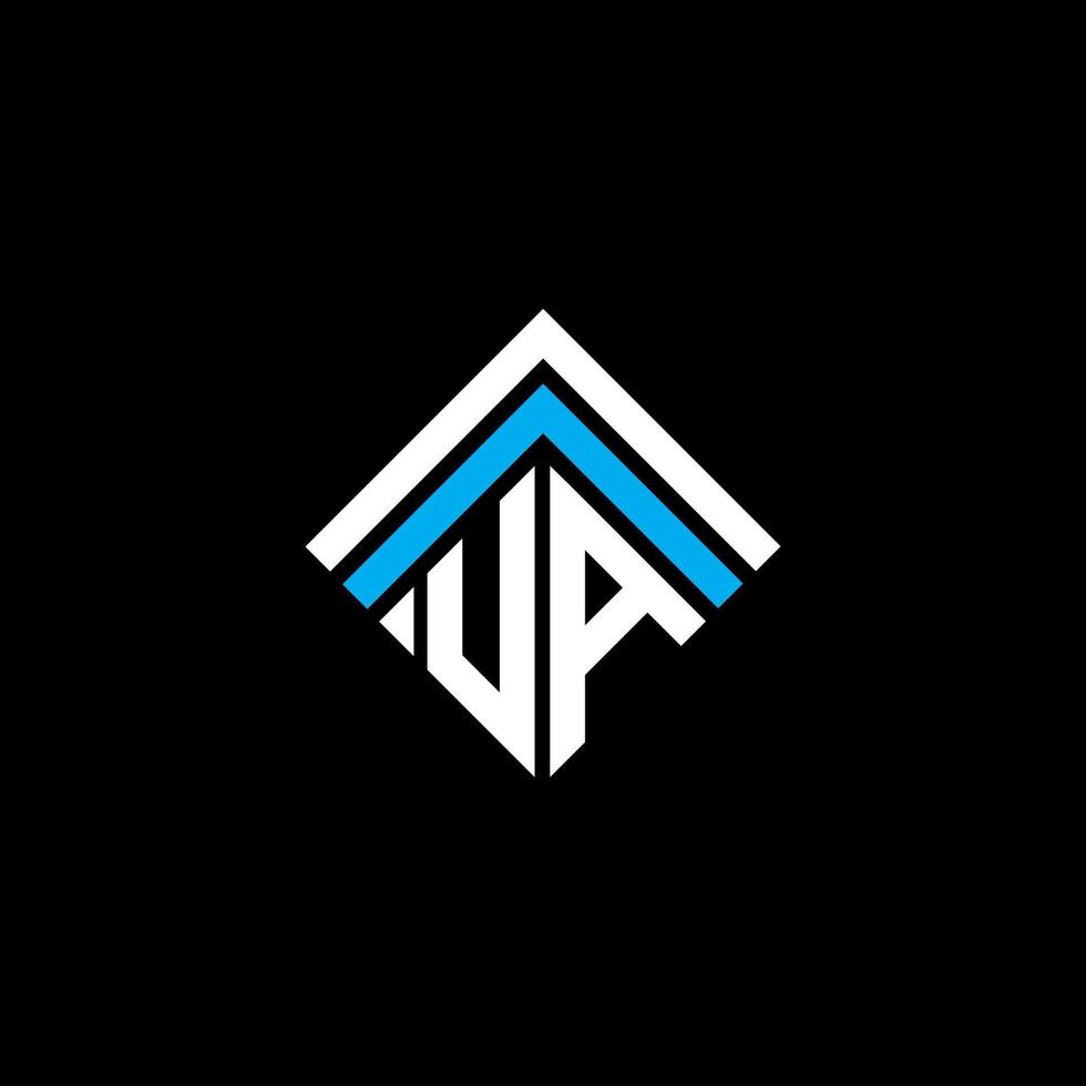 UA letter logo creative design with vector graphic, UA simple and modern logo.