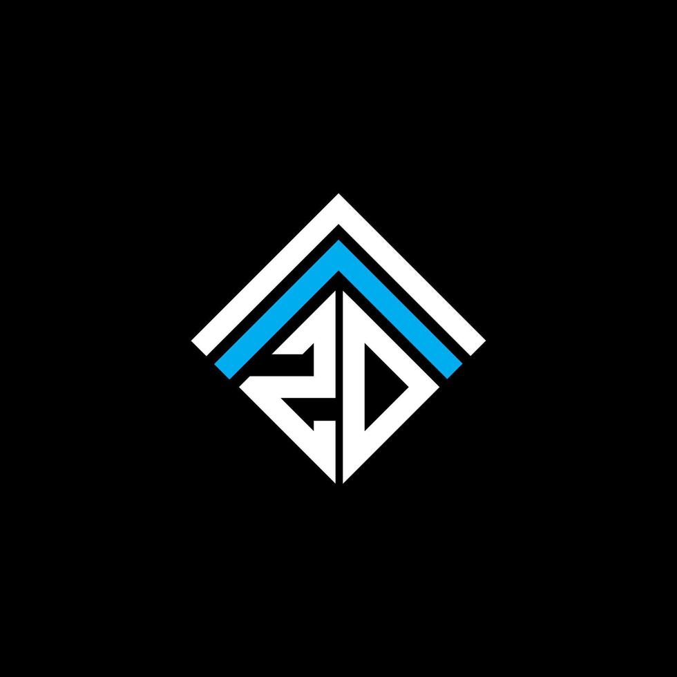 Diseño creativo del logotipo de la letra zd con gráfico vectorial, logotipo simple y moderno de zd. vector