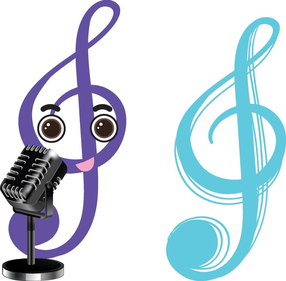 Clef musical symbol isolated vector