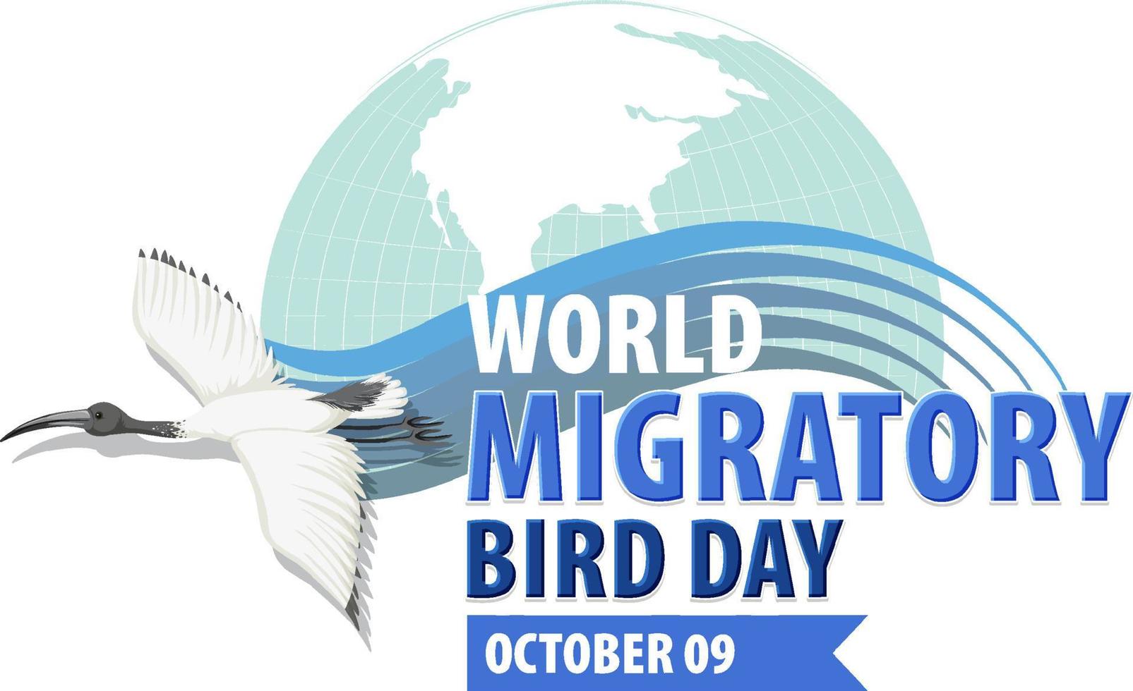 World Migratory Bird Day Banner Design vector