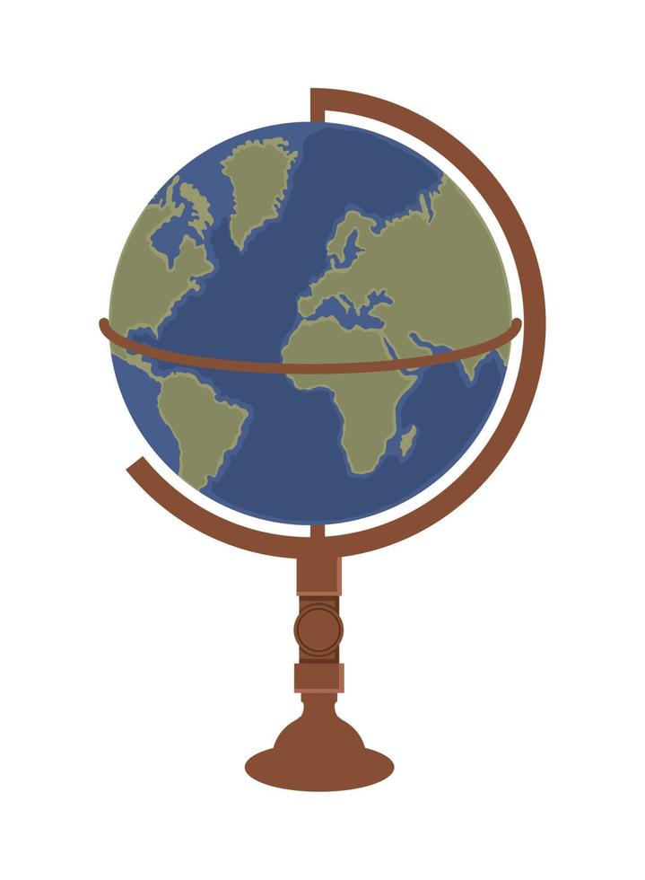 globo mapa en estar vector