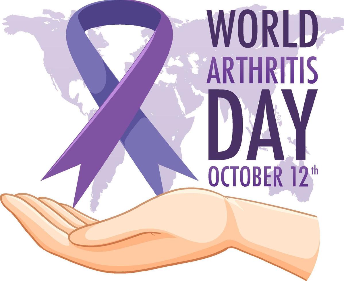 World Arthritis Day Poster Design vector