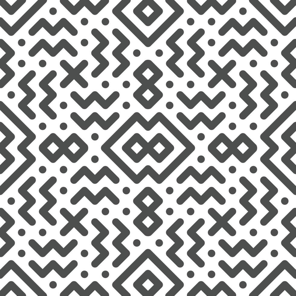 Abstract seamless geometric shape lines pattern vector