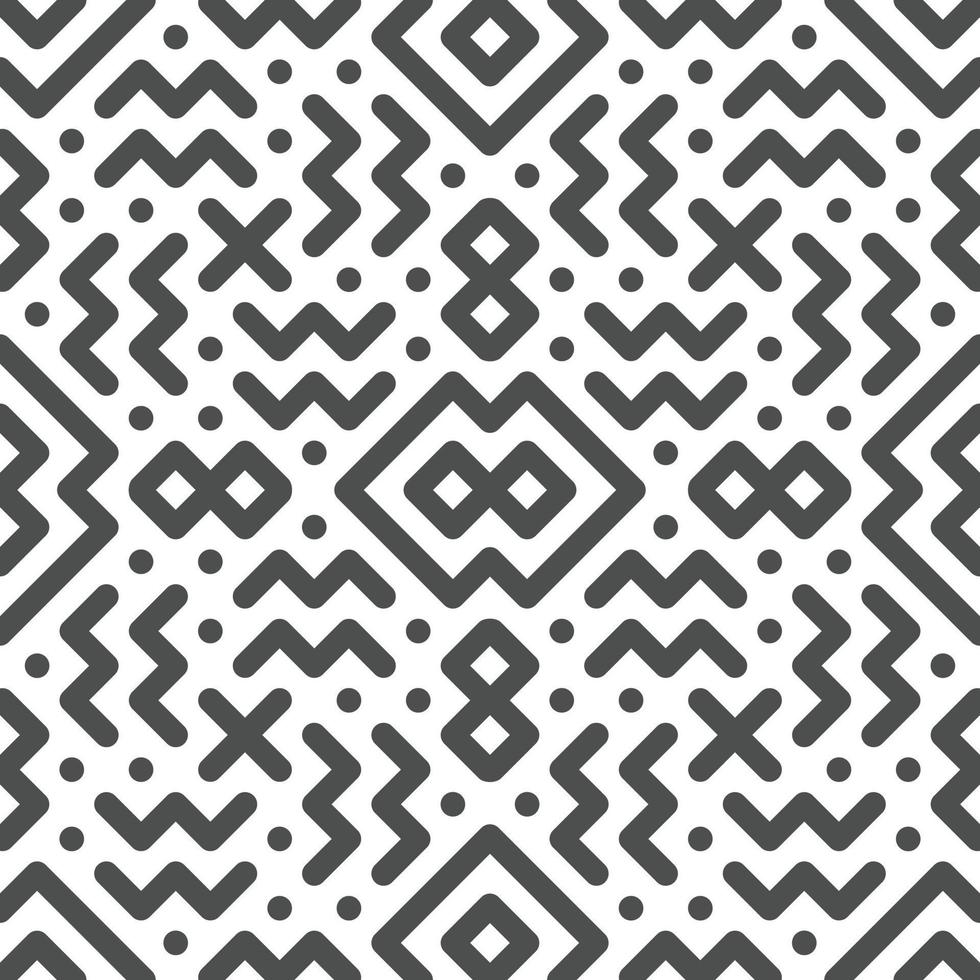 Abstract seamless geometric shape lines pattern vector