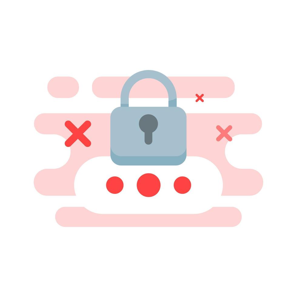 wrong password concept illustration flat design vector eps10. modern graphic element for landing page, empty state ui, infographic, icon