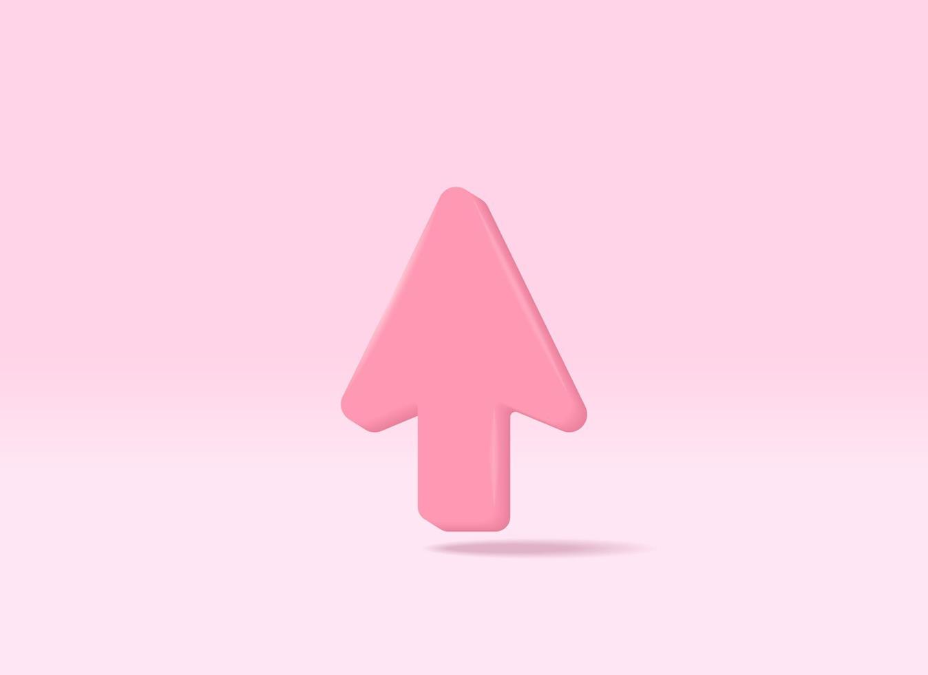 3D arrows realistic icon vector concept. Trendy modern design illustration isolated