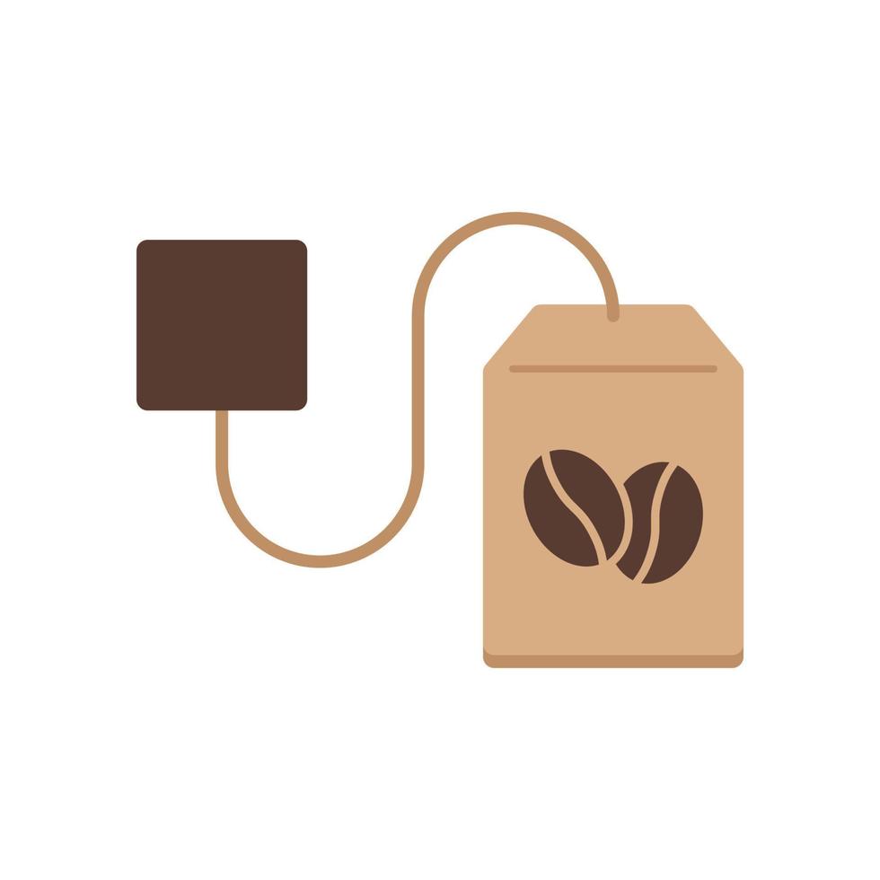 bolsa de café instantáneo, icono, vector, ilustración. vector