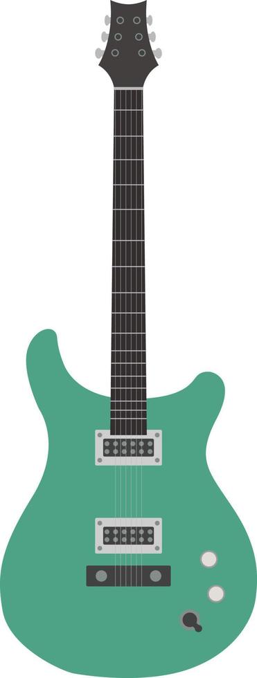 Electric guitar icon, flat illustration vector