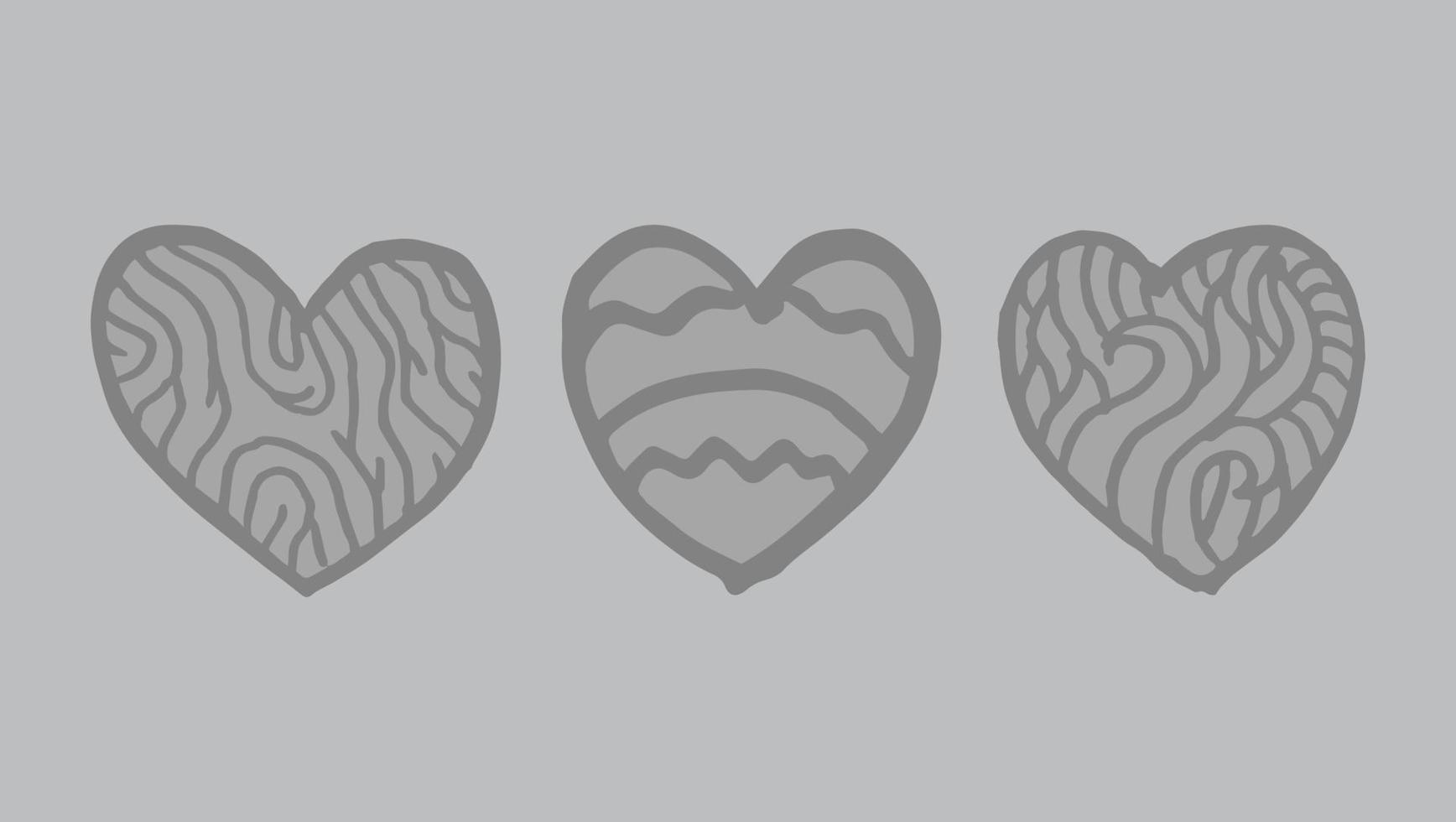 Hand drawn love Vectors Illustrations