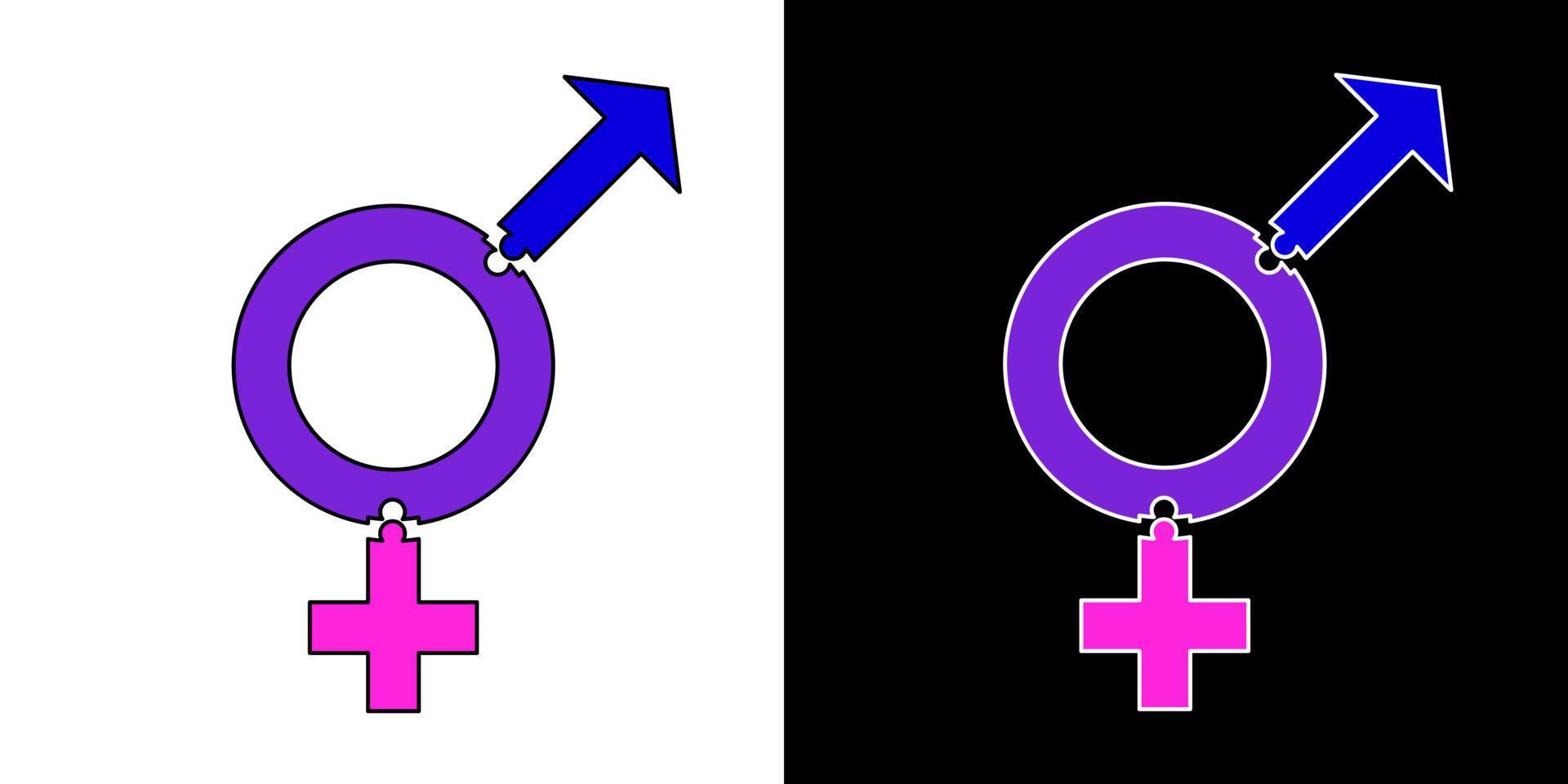 Sex reassignment surgery. Procedure to solve transsexuality for transsexual and transgender persons. Vector illustration