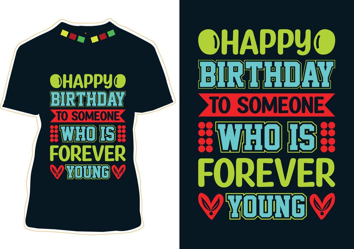 Happy Birthday T-shirt Design vector