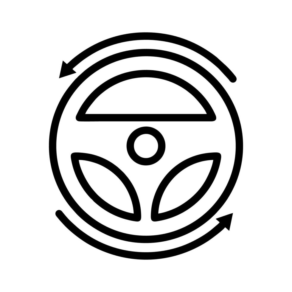 Steering wheel icon vector design templates