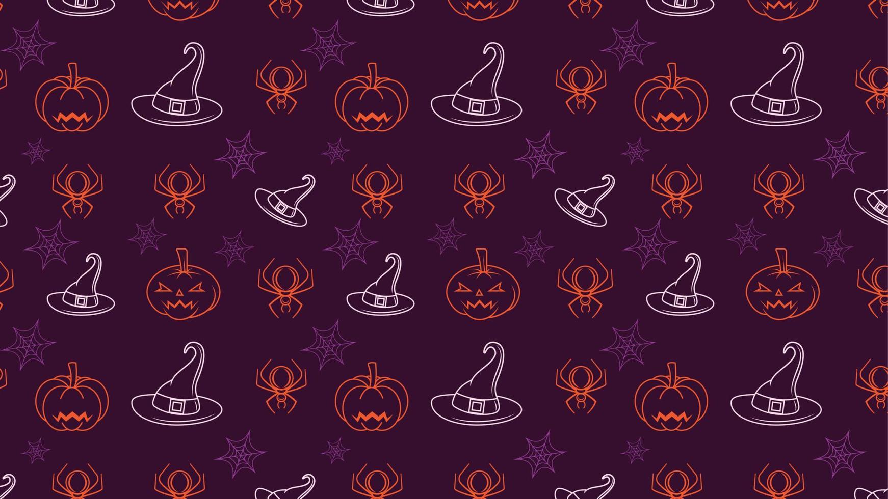 Flat illustration halloween pattern for new template vector
