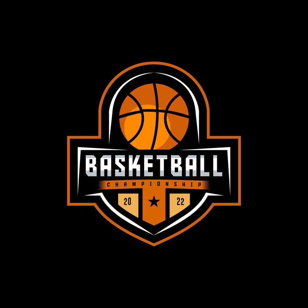 Basketball logo vector illustration