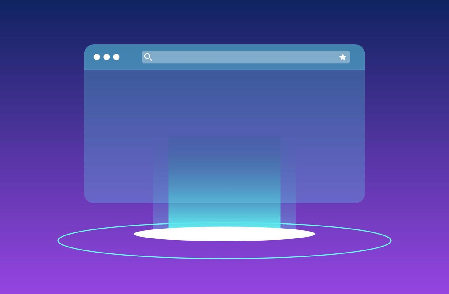 pantalla de maqueta del navegador y ventanas del navegador para la ilustración de vector plano de interfaz de usuario de Internet.