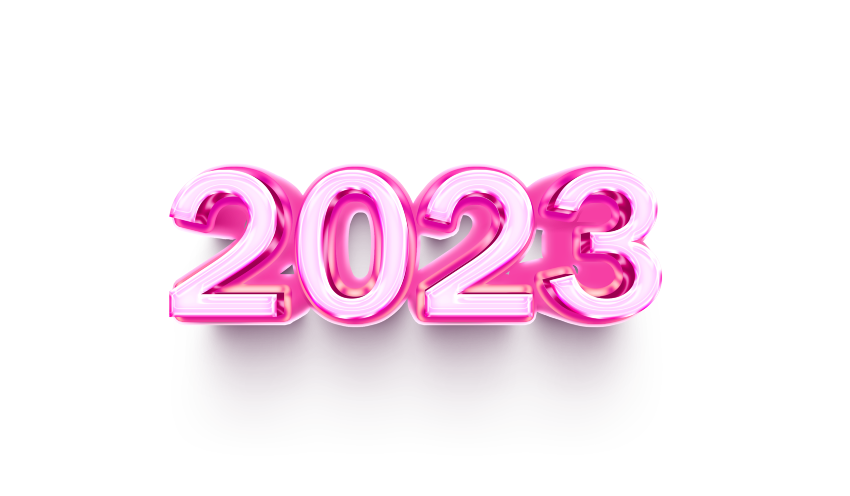 2023 stijl 3d roze schaduw bewel PNG transparant