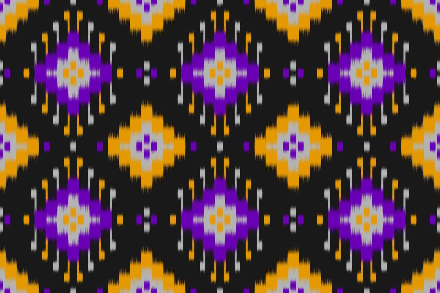 Ethnic ikat seamless pattern in tribal. Aztec geometric ethnic ornament print. Ikat pattern style. vector