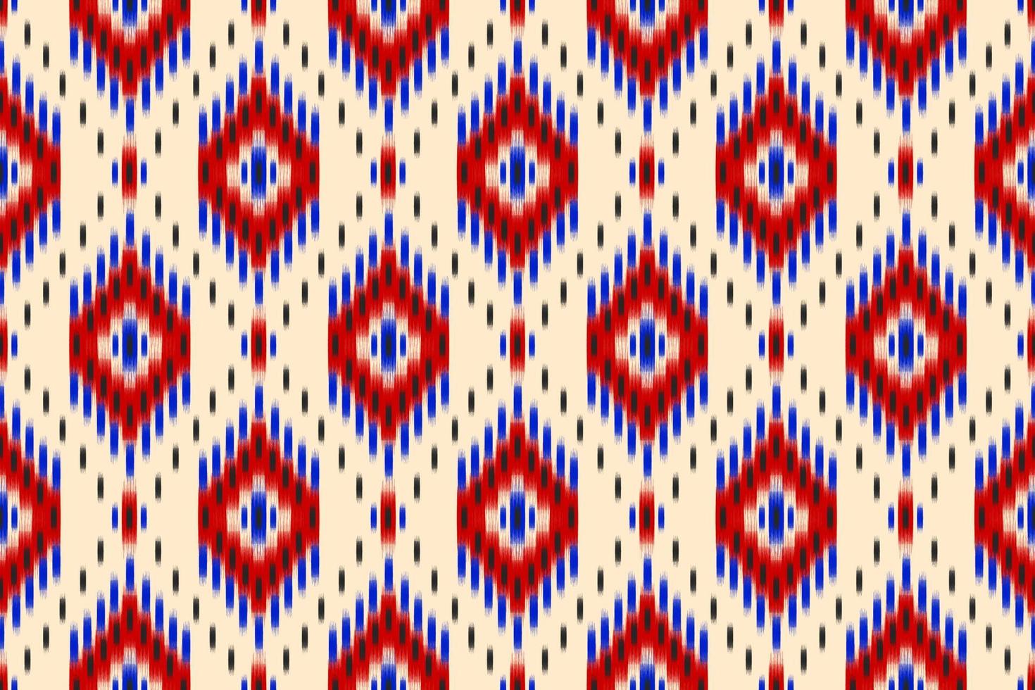 Ethnic ikat seamless pattern in tribal. Aztec geometric ethnic ornament print. Ikat pattern style. vector