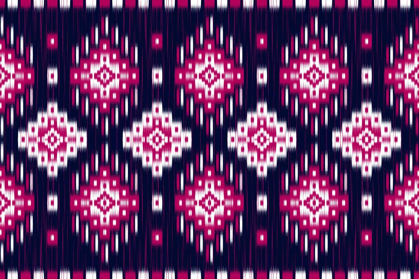 Ethnic ikat seamless pattern in tribal. Aztec geometric ethnic ornament print. Ikat pattern style. vector