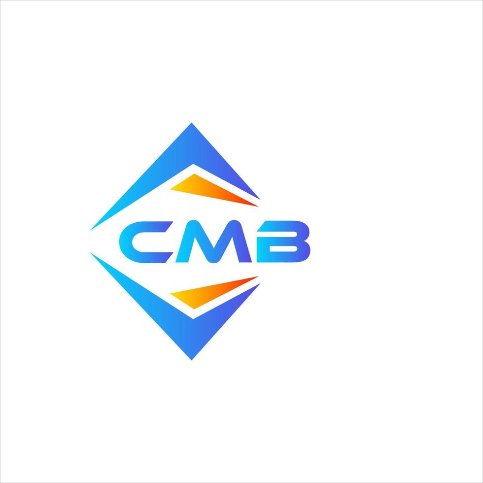 cmb resumen tecnología logo diseño en blanco antecedentes. cmb creativo iniciales letra logo concepto. vector