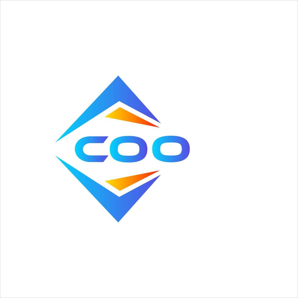 COO abstract technology logo design on white background. COO creative initials letter logo concept. vector