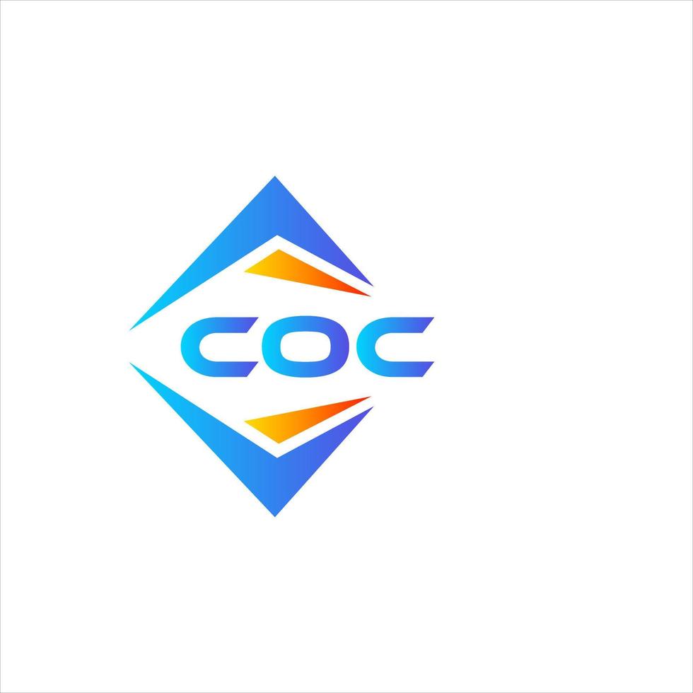 coc resumen tecnología logo diseño en blanco antecedentes. coc creativo iniciales letra logo concepto. vector